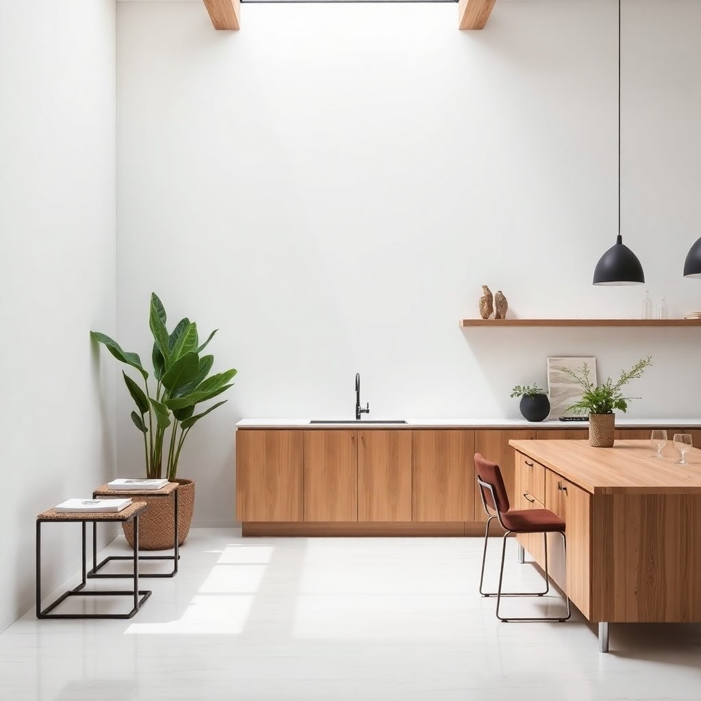 Cocina moderna con acabados de auto de alta calidad